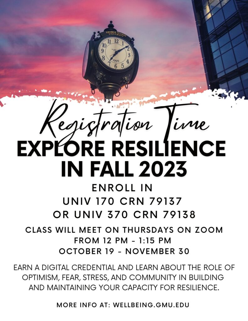Explore Resilience in Fall 2023 Flyer